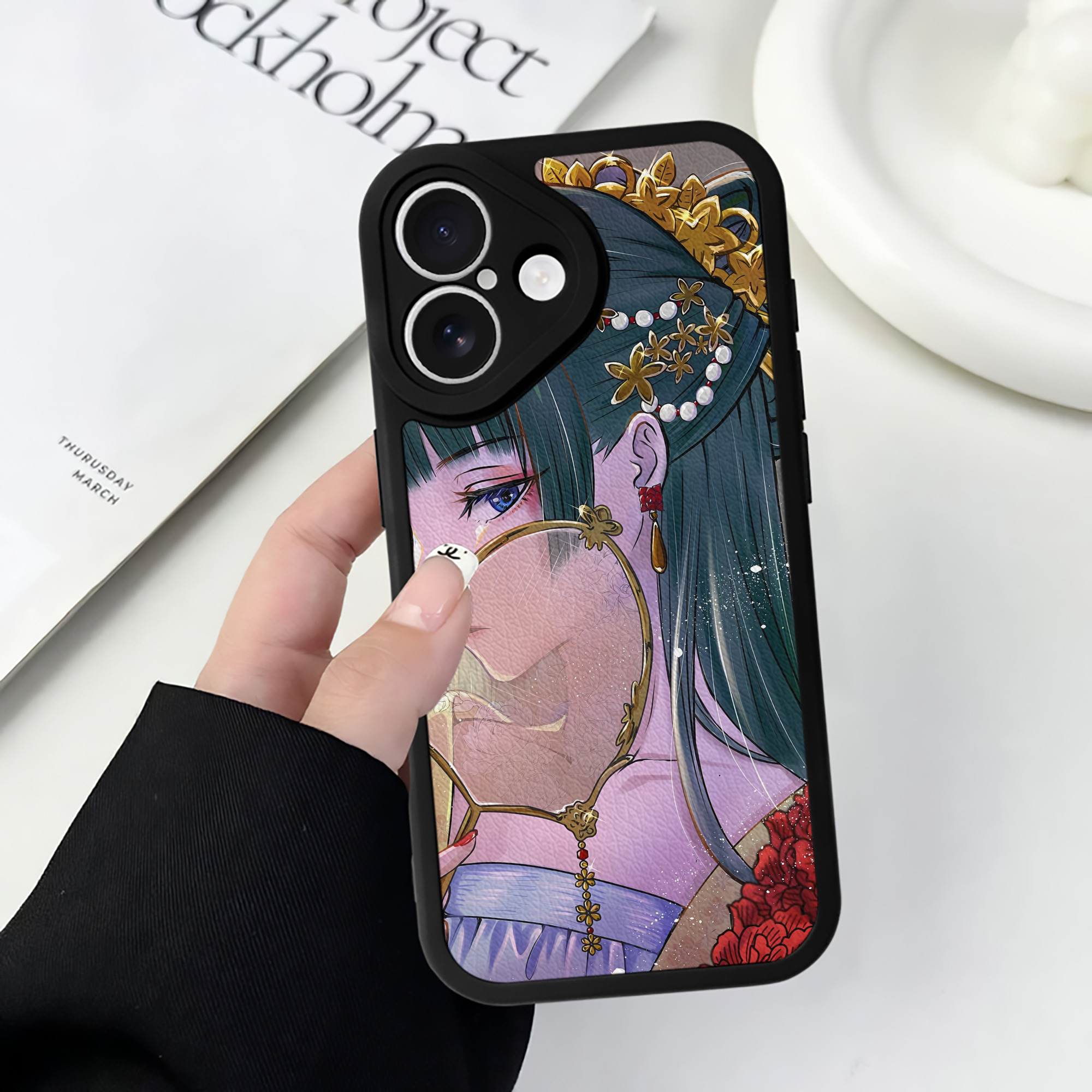 （画像用） 薬屋のひとりごと The Apothecary Diaries 【iPhone 16シリーズ対応】シリコンスマホケース（レザー調） 材質：シリコン